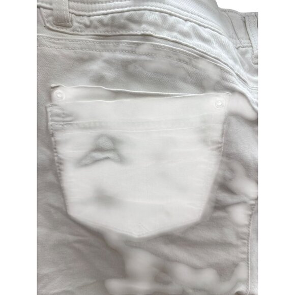 Democracy Womens White Ankle-Length Jeans With "Ab" Technology Size 14 SKU 8222 - Picture 7 of 9